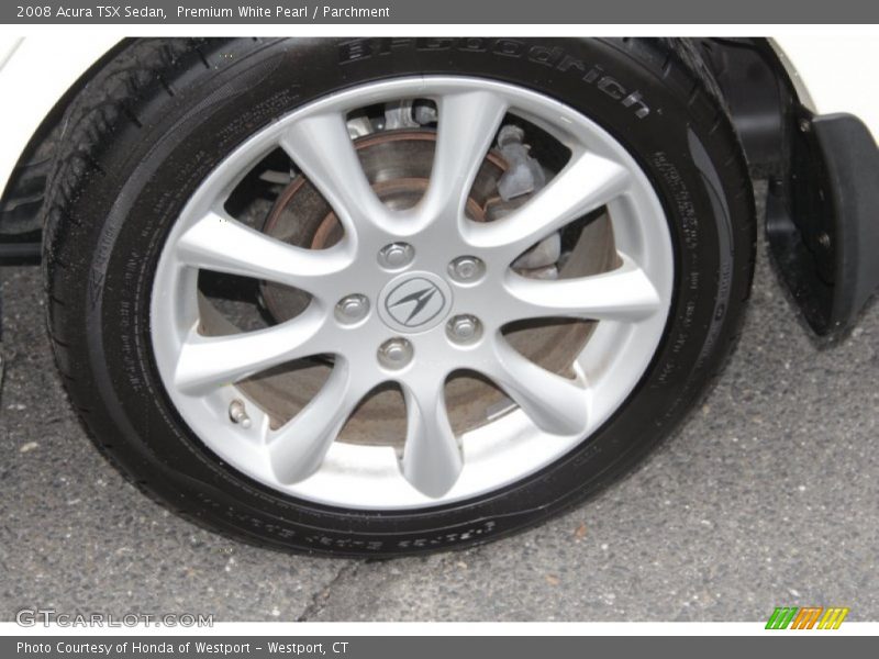 Premium White Pearl / Parchment 2008 Acura TSX Sedan