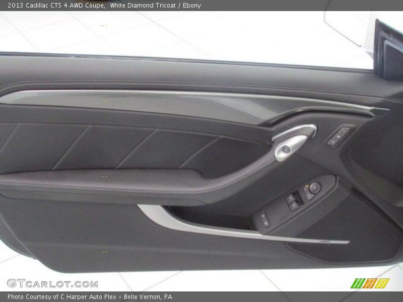 White Diamond Tricoat / Ebony 2013 Cadillac CTS 4 AWD Coupe