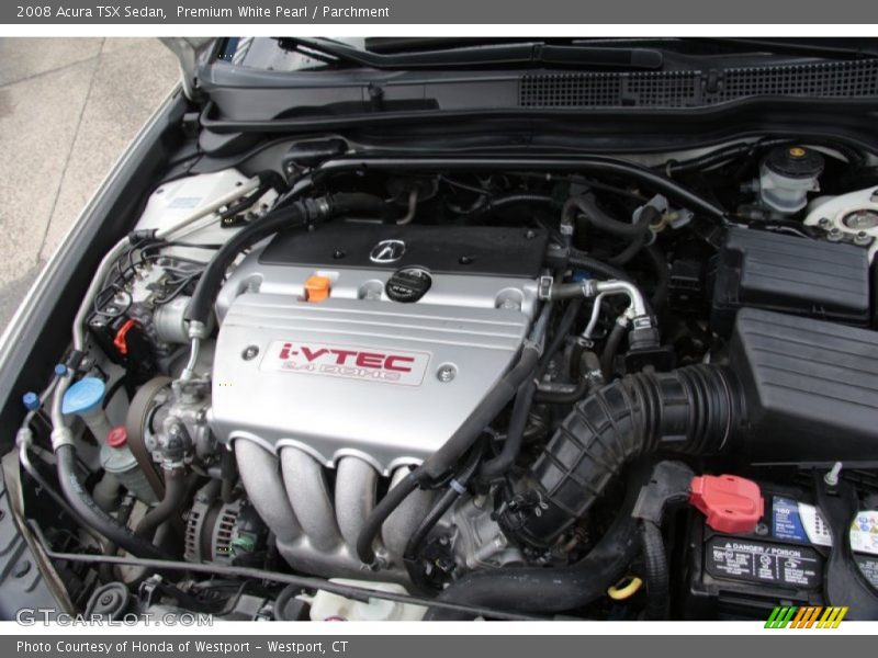 Premium White Pearl / Parchment 2008 Acura TSX Sedan