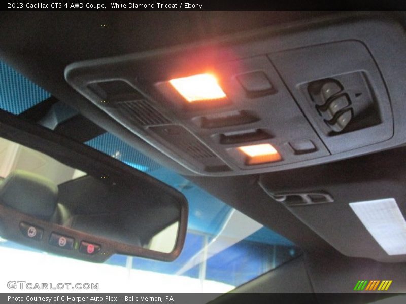White Diamond Tricoat / Ebony 2013 Cadillac CTS 4 AWD Coupe