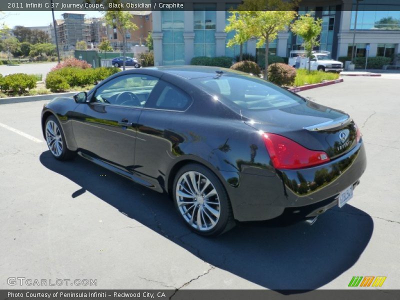 Black Obsidian / Graphite 2011 Infiniti G 37 Journey Coupe