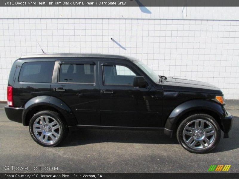Brilliant Black Crystal Pearl / Dark Slate Gray 2011 Dodge Nitro Heat