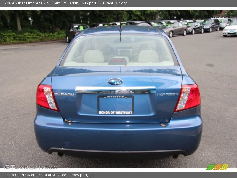 Newport Blue Pearl / Ivory 2009 Subaru Impreza 2.5i Premium Sedan