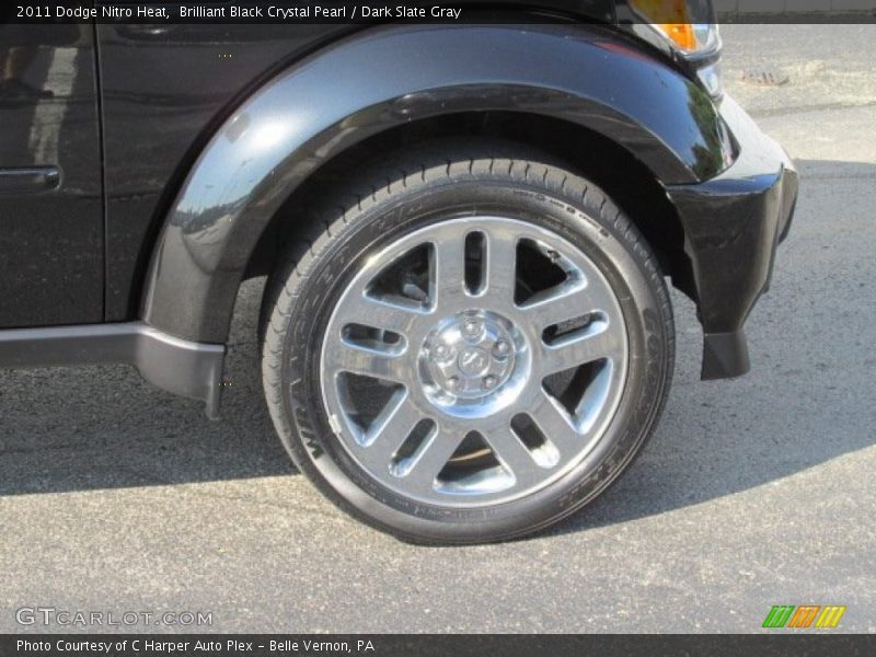 Brilliant Black Crystal Pearl / Dark Slate Gray 2011 Dodge Nitro Heat