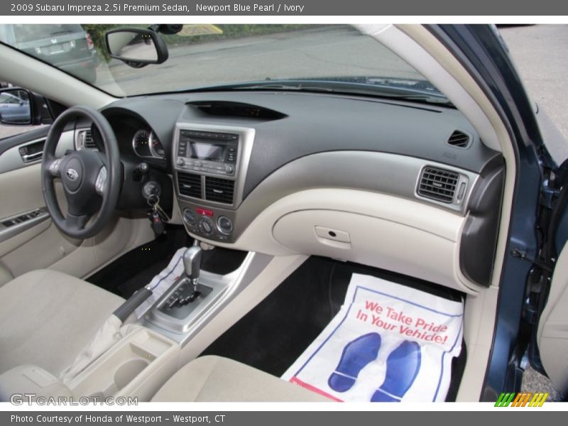 Newport Blue Pearl / Ivory 2009 Subaru Impreza 2.5i Premium Sedan