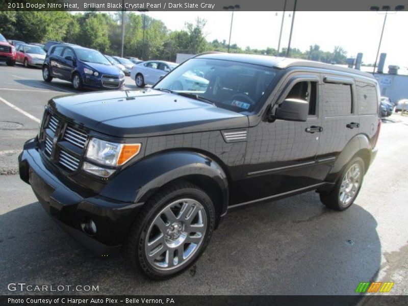Brilliant Black Crystal Pearl / Dark Slate Gray 2011 Dodge Nitro Heat