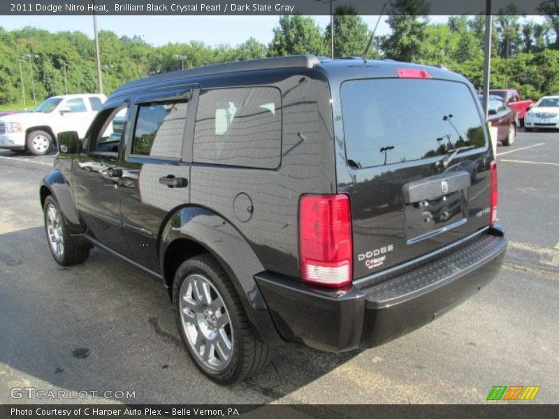Brilliant Black Crystal Pearl / Dark Slate Gray 2011 Dodge Nitro Heat