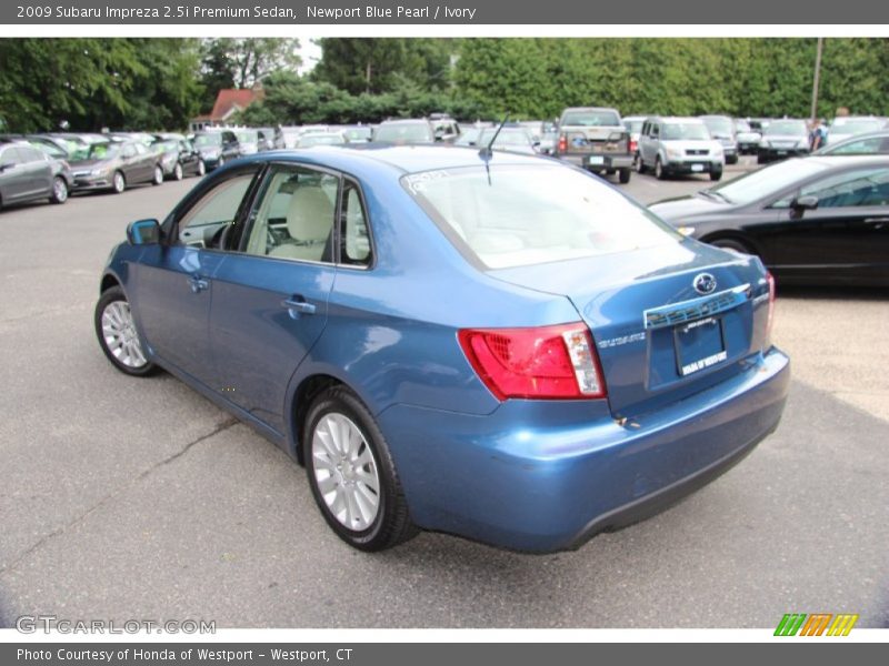 Newport Blue Pearl / Ivory 2009 Subaru Impreza 2.5i Premium Sedan