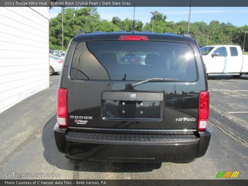 Brilliant Black Crystal Pearl / Dark Slate Gray 2011 Dodge Nitro Heat