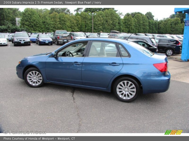 Newport Blue Pearl / Ivory 2009 Subaru Impreza 2.5i Premium Sedan