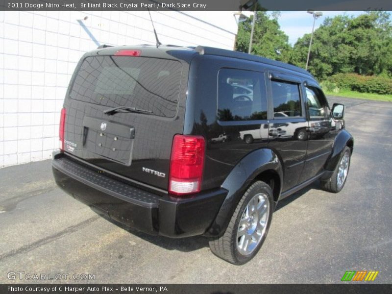 Brilliant Black Crystal Pearl / Dark Slate Gray 2011 Dodge Nitro Heat