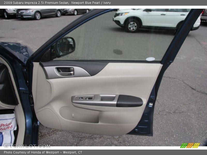 Newport Blue Pearl / Ivory 2009 Subaru Impreza 2.5i Premium Sedan