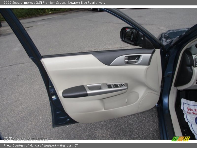 Newport Blue Pearl / Ivory 2009 Subaru Impreza 2.5i Premium Sedan