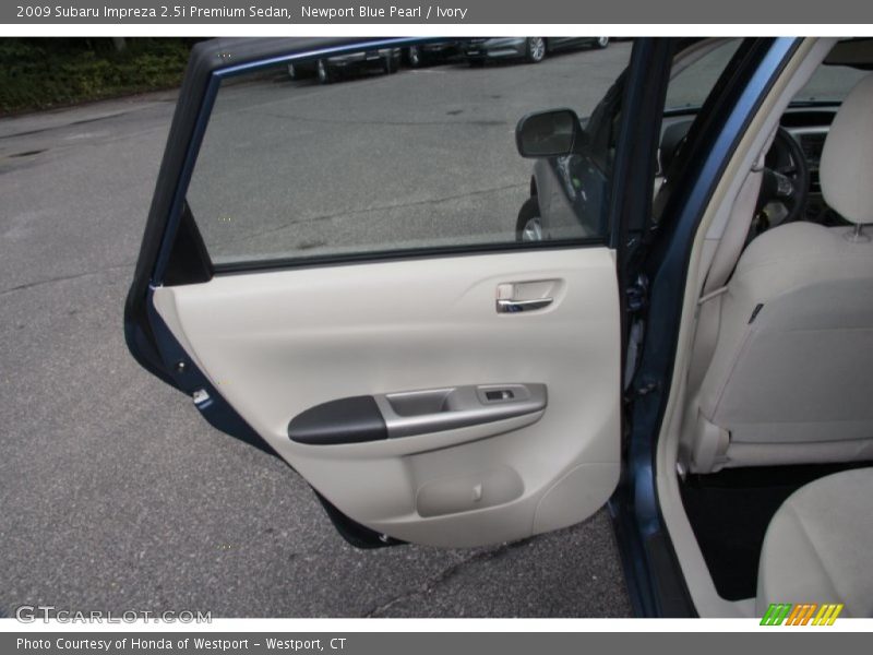 Newport Blue Pearl / Ivory 2009 Subaru Impreza 2.5i Premium Sedan