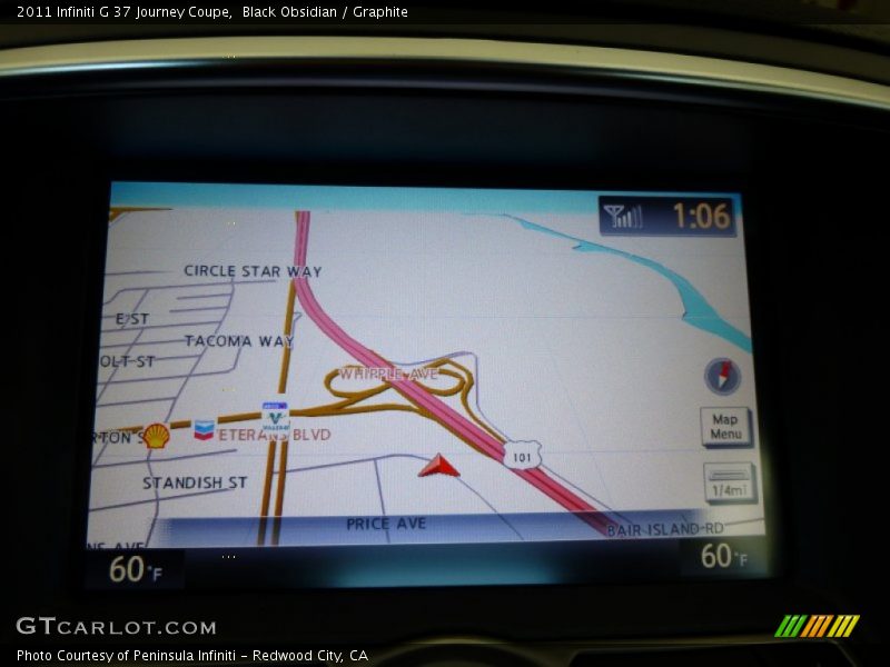 Black Obsidian / Graphite 2011 Infiniti G 37 Journey Coupe