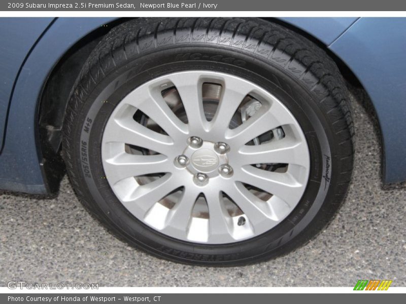 Newport Blue Pearl / Ivory 2009 Subaru Impreza 2.5i Premium Sedan