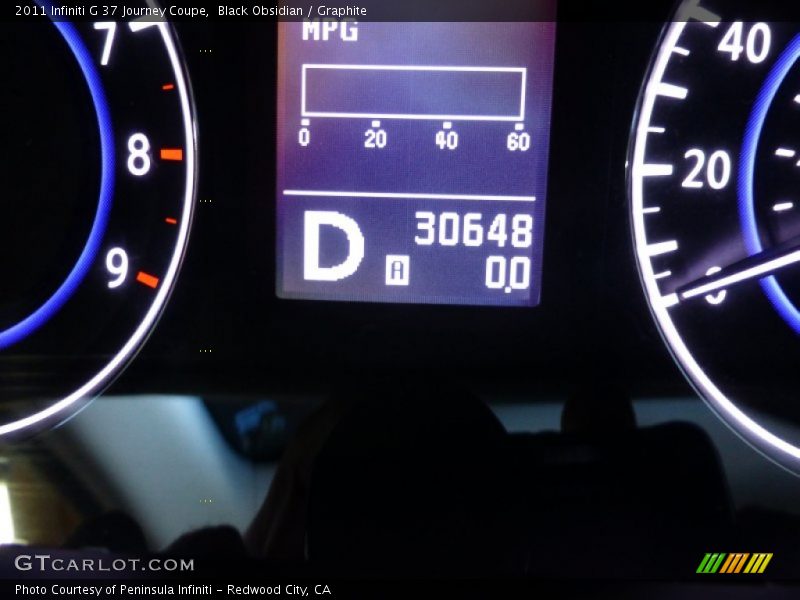 Black Obsidian / Graphite 2011 Infiniti G 37 Journey Coupe