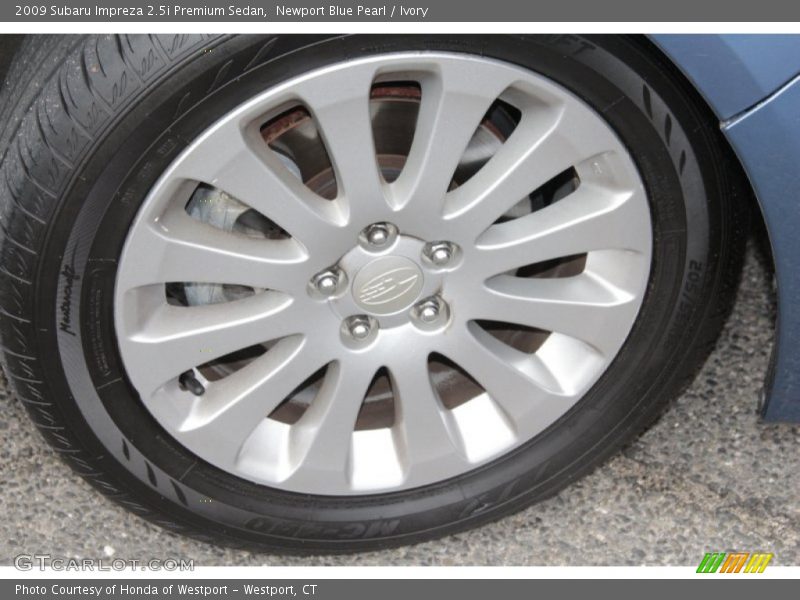 Newport Blue Pearl / Ivory 2009 Subaru Impreza 2.5i Premium Sedan