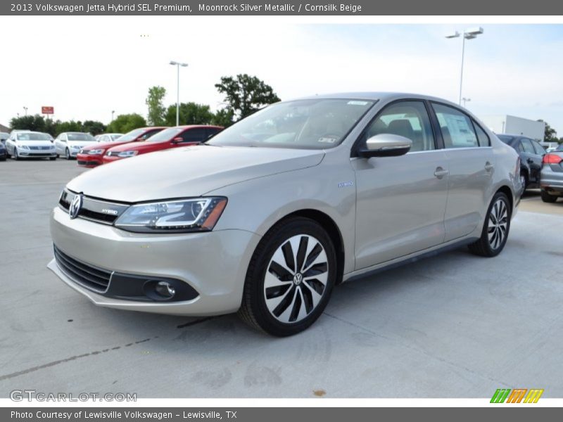 Moonrock Silver Metallic / Cornsilk Beige 2013 Volkswagen Jetta Hybrid SEL Premium