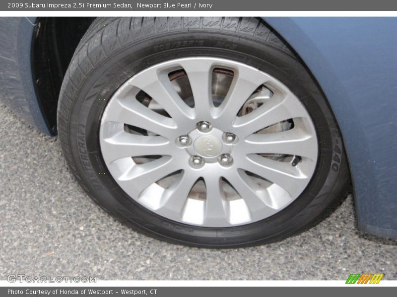 Newport Blue Pearl / Ivory 2009 Subaru Impreza 2.5i Premium Sedan