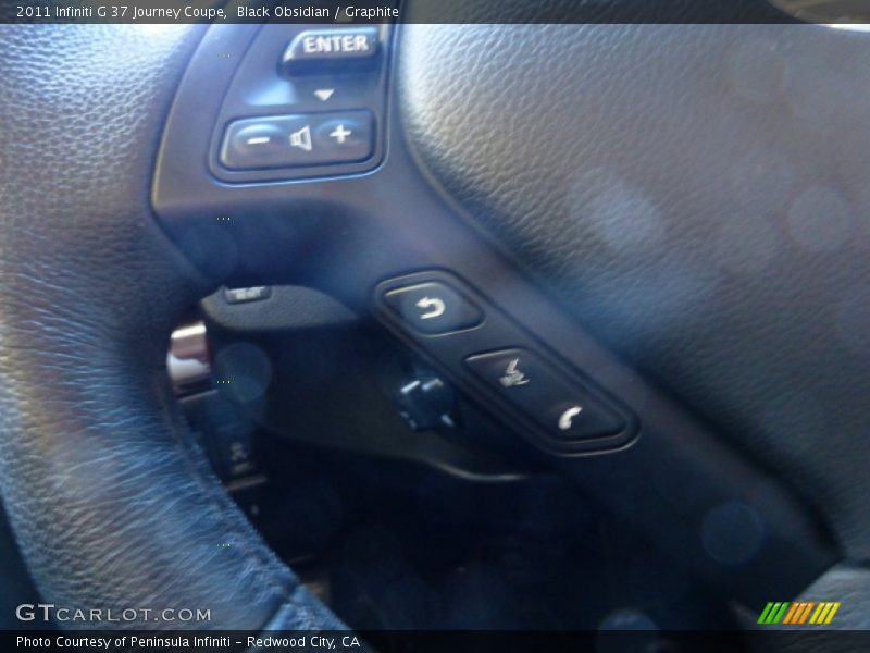 Black Obsidian / Graphite 2011 Infiniti G 37 Journey Coupe