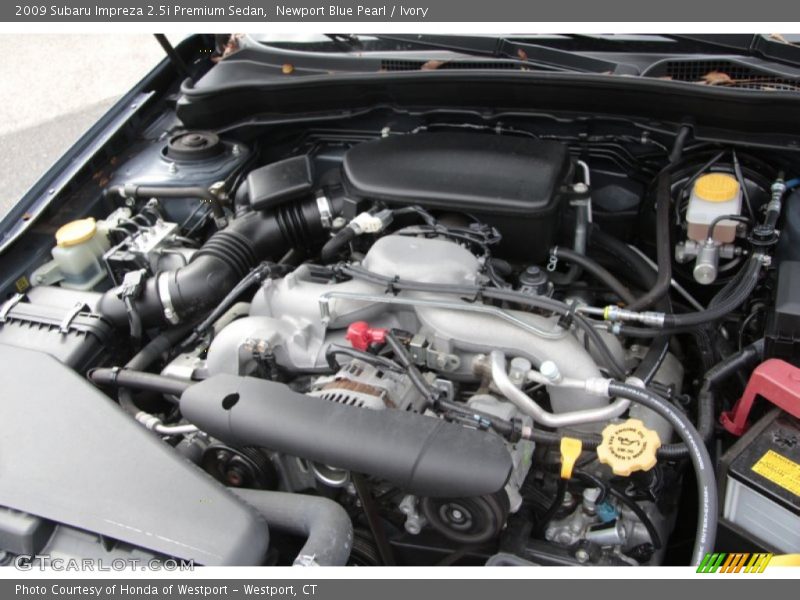 Newport Blue Pearl / Ivory 2009 Subaru Impreza 2.5i Premium Sedan
