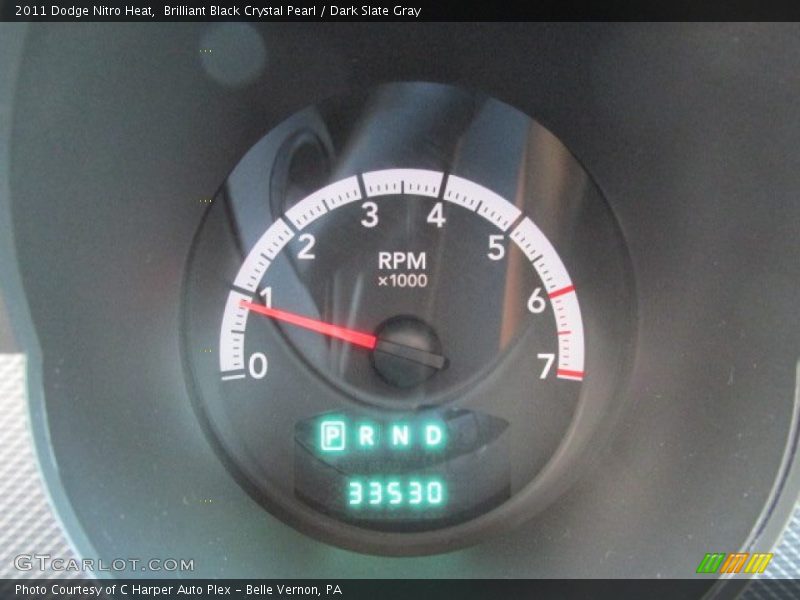 Brilliant Black Crystal Pearl / Dark Slate Gray 2011 Dodge Nitro Heat