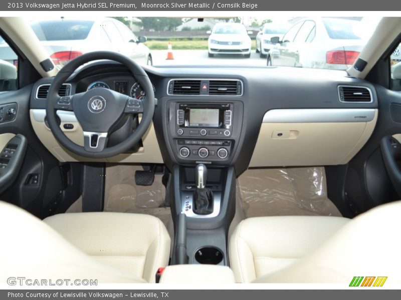 Moonrock Silver Metallic / Cornsilk Beige 2013 Volkswagen Jetta Hybrid SEL Premium
