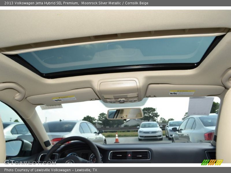 Moonrock Silver Metallic / Cornsilk Beige 2013 Volkswagen Jetta Hybrid SEL Premium