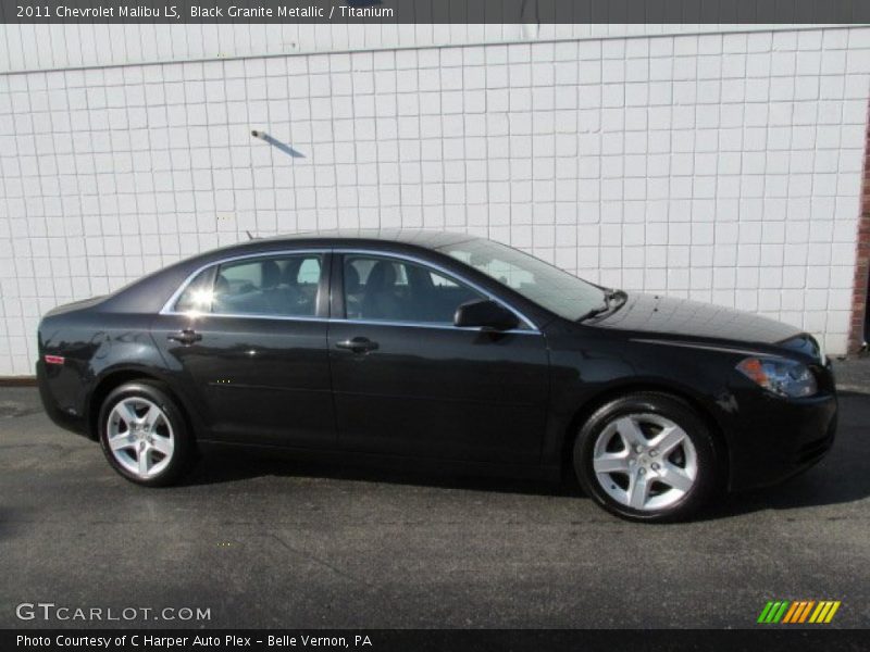 Black Granite Metallic / Titanium 2011 Chevrolet Malibu LS