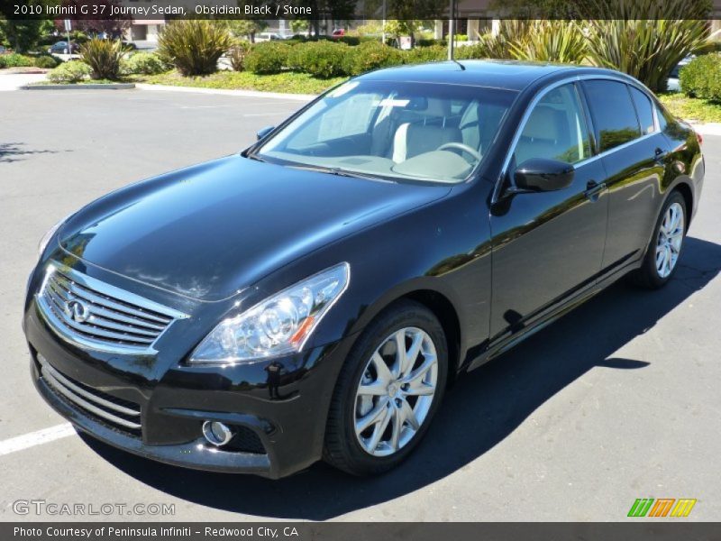 Obsidian Black / Stone 2010 Infiniti G 37 Journey Sedan