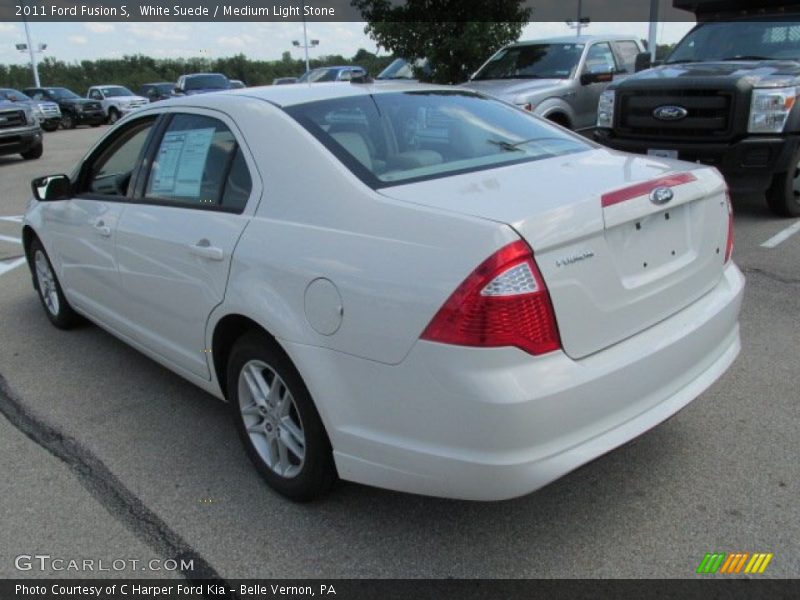 White Suede / Medium Light Stone 2011 Ford Fusion S