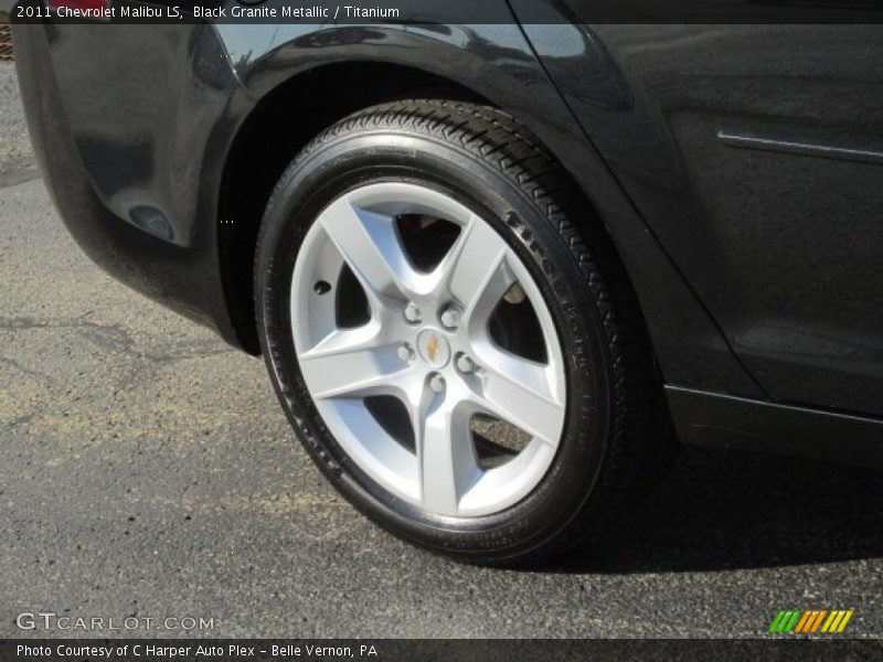 Black Granite Metallic / Titanium 2011 Chevrolet Malibu LS
