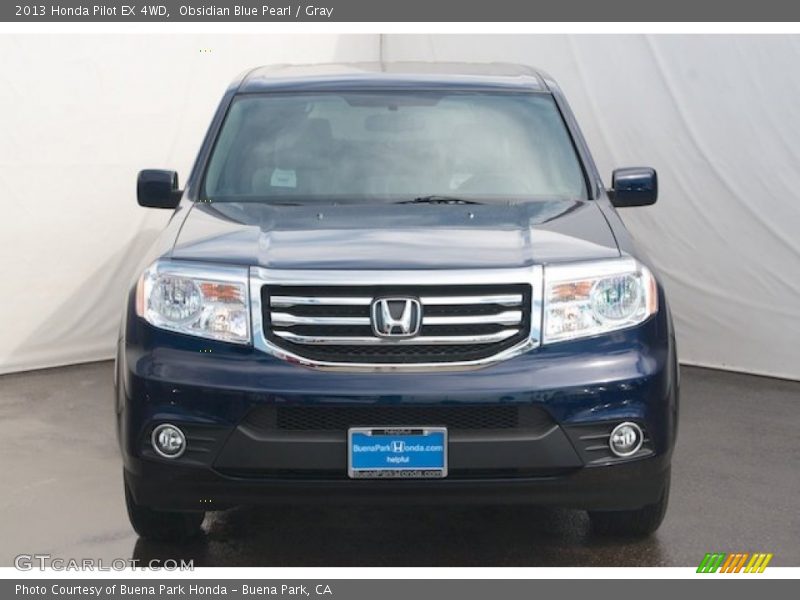 Obsidian Blue Pearl / Gray 2013 Honda Pilot EX 4WD