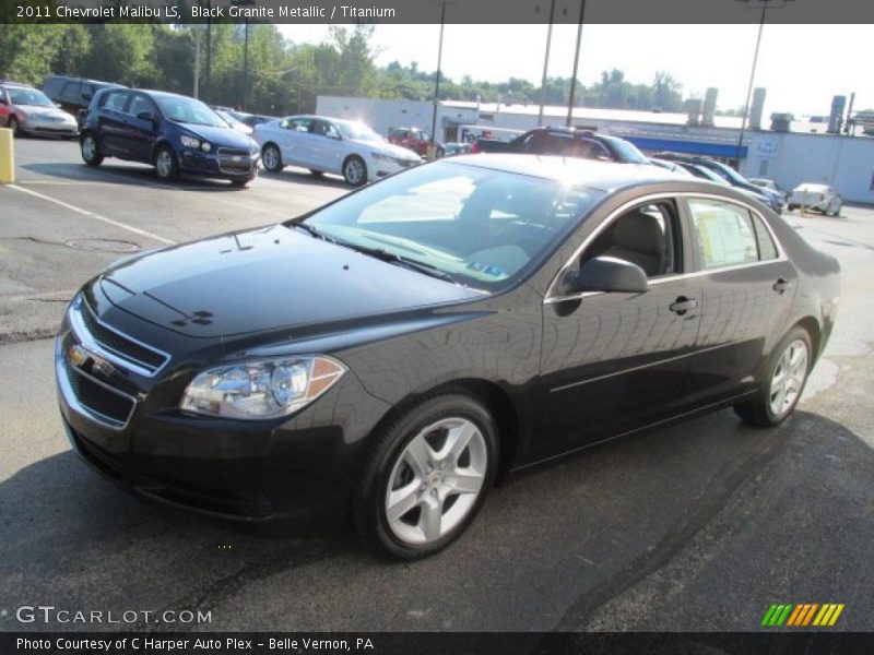 Black Granite Metallic / Titanium 2011 Chevrolet Malibu LS