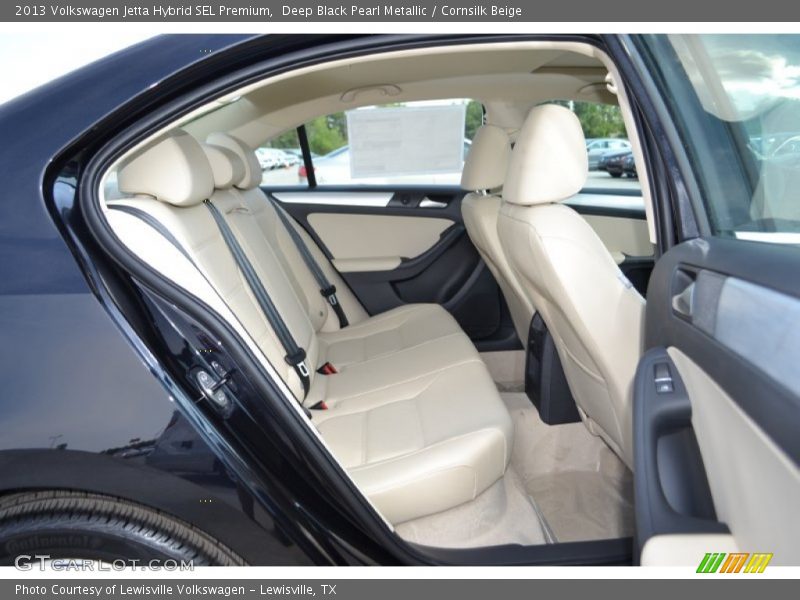 Deep Black Pearl Metallic / Cornsilk Beige 2013 Volkswagen Jetta Hybrid SEL Premium