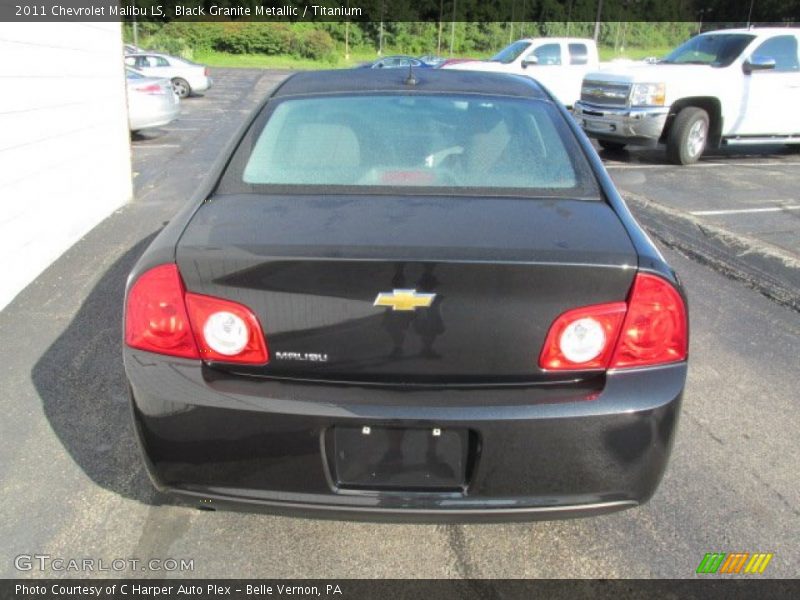 Black Granite Metallic / Titanium 2011 Chevrolet Malibu LS