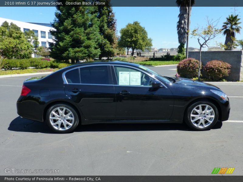 Obsidian Black / Stone 2010 Infiniti G 37 Journey Sedan