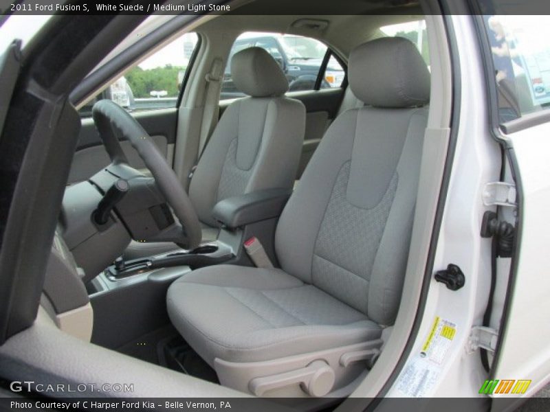 White Suede / Medium Light Stone 2011 Ford Fusion S