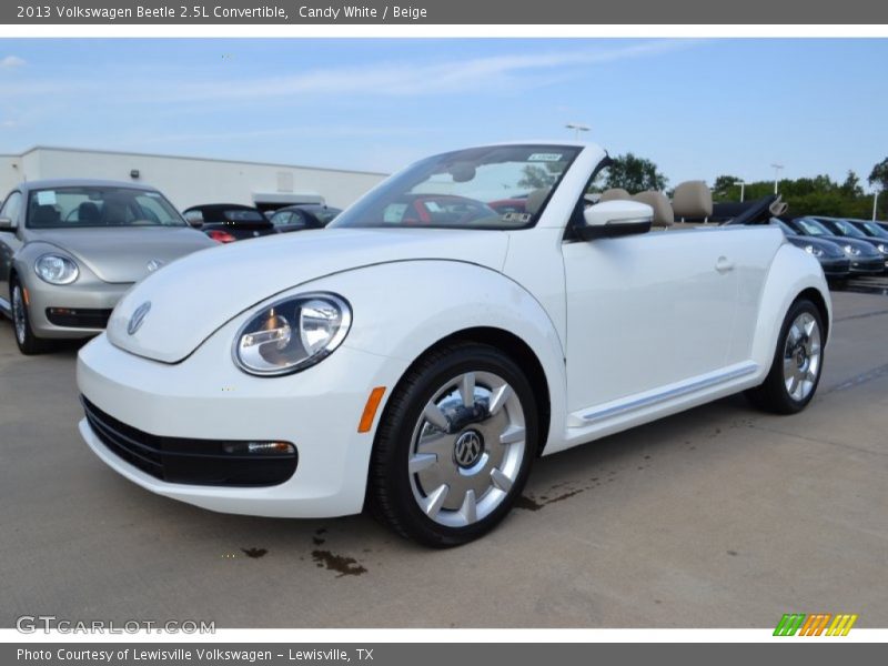 Candy White / Beige 2013 Volkswagen Beetle 2.5L Convertible