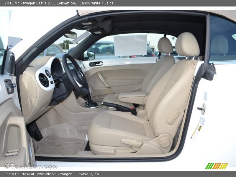 Candy White / Beige 2013 Volkswagen Beetle 2.5L Convertible