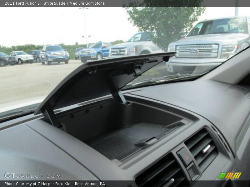 White Suede / Medium Light Stone 2011 Ford Fusion S