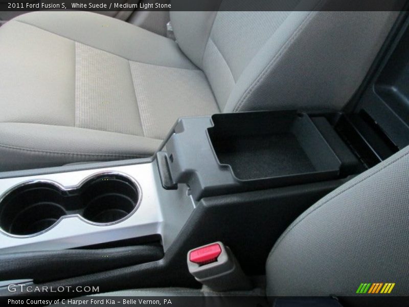 White Suede / Medium Light Stone 2011 Ford Fusion S