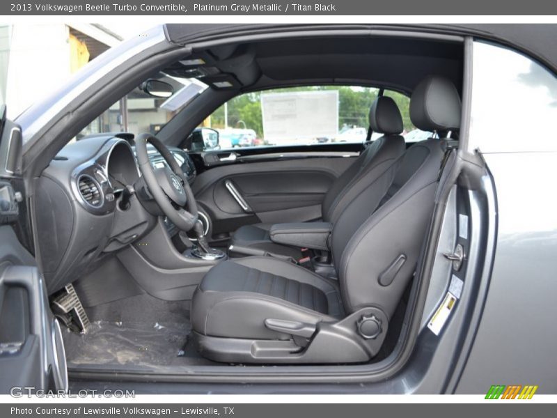 Platinum Gray Metallic / Titan Black 2013 Volkswagen Beetle Turbo Convertible