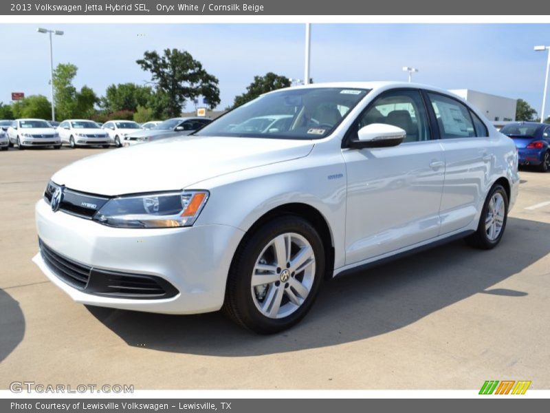 Oryx White / Cornsilk Beige 2013 Volkswagen Jetta Hybrid SEL