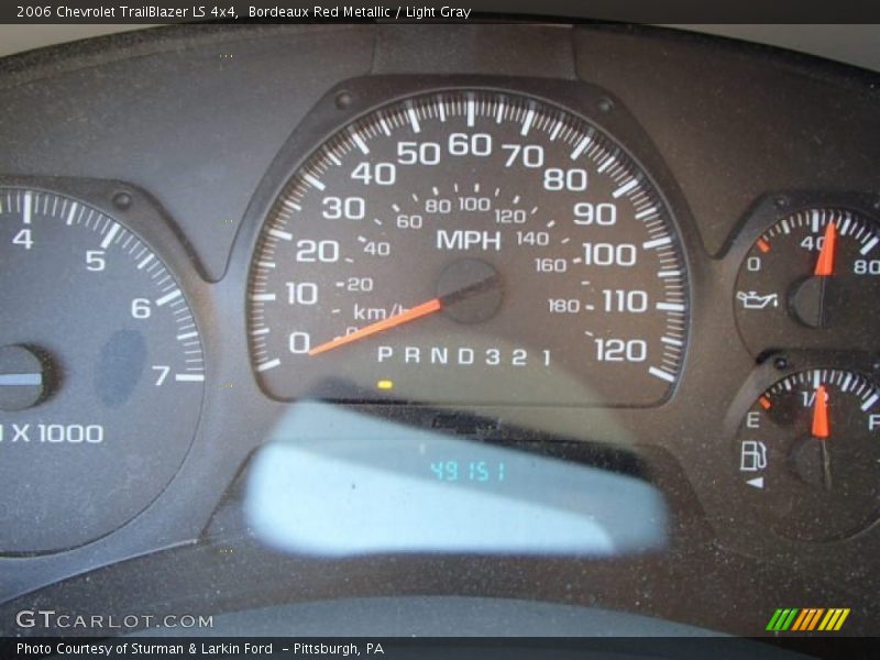 Bordeaux Red Metallic / Light Gray 2006 Chevrolet TrailBlazer LS 4x4