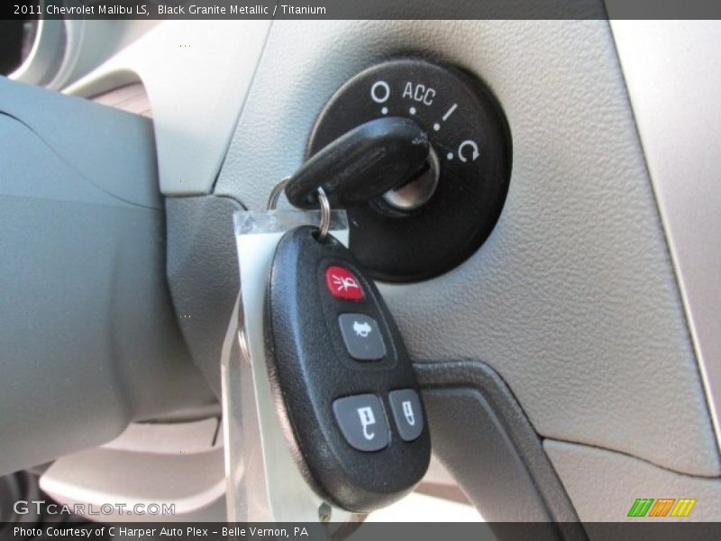 Black Granite Metallic / Titanium 2011 Chevrolet Malibu LS