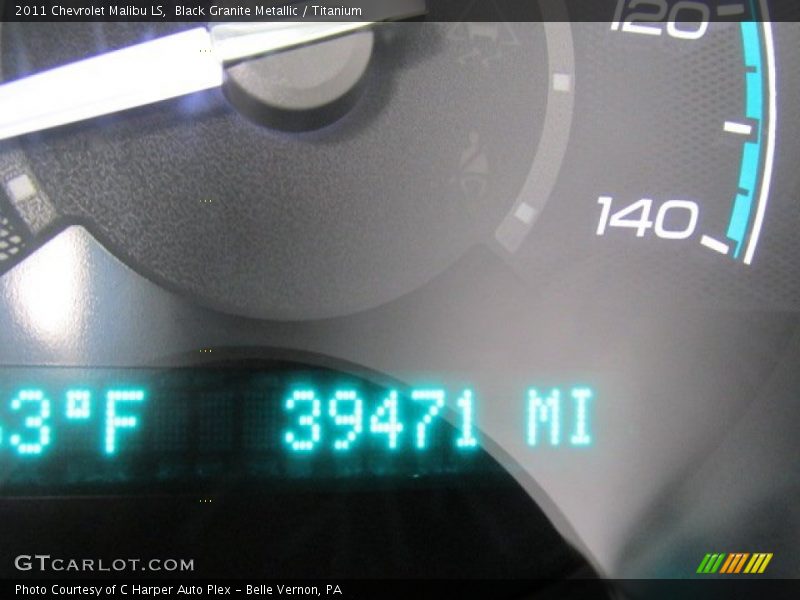 Black Granite Metallic / Titanium 2011 Chevrolet Malibu LS
