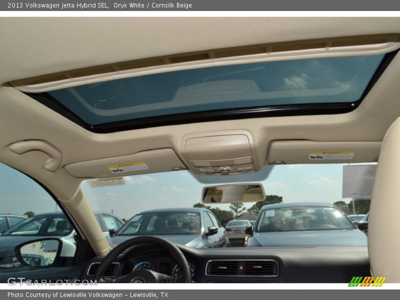 Oryx White / Cornsilk Beige 2013 Volkswagen Jetta Hybrid SEL
