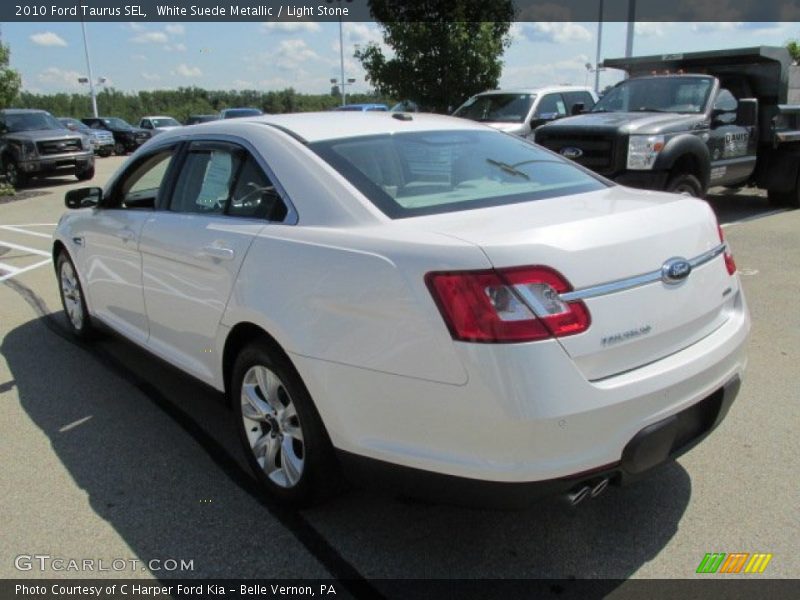 White Suede Metallic / Light Stone 2010 Ford Taurus SEL